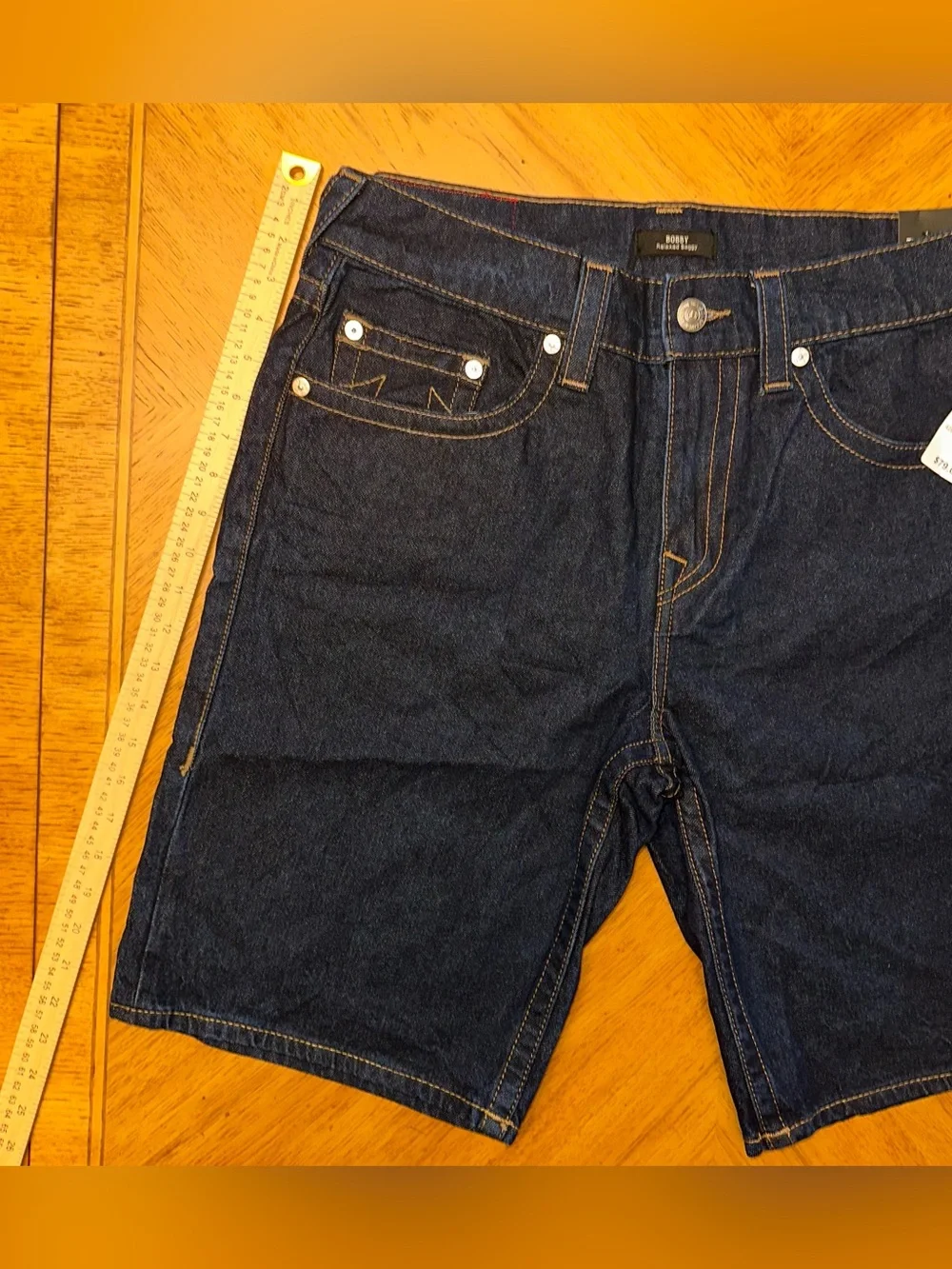 True Religion Shorts Men’s Size 32 Bobby Relaxed Baggy Buddha Pocket New